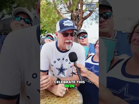 This Cowboys fan brought a LOMBARDI TROPHY to the tailgate 🏆 — Dallas Cowboys